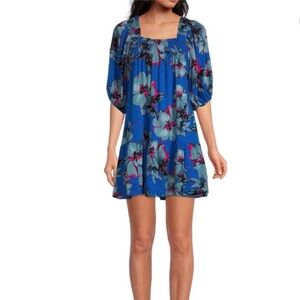 NWT Band of the Free Lapis Blue Slate Soria
Tropical Floral Dress Women's spring